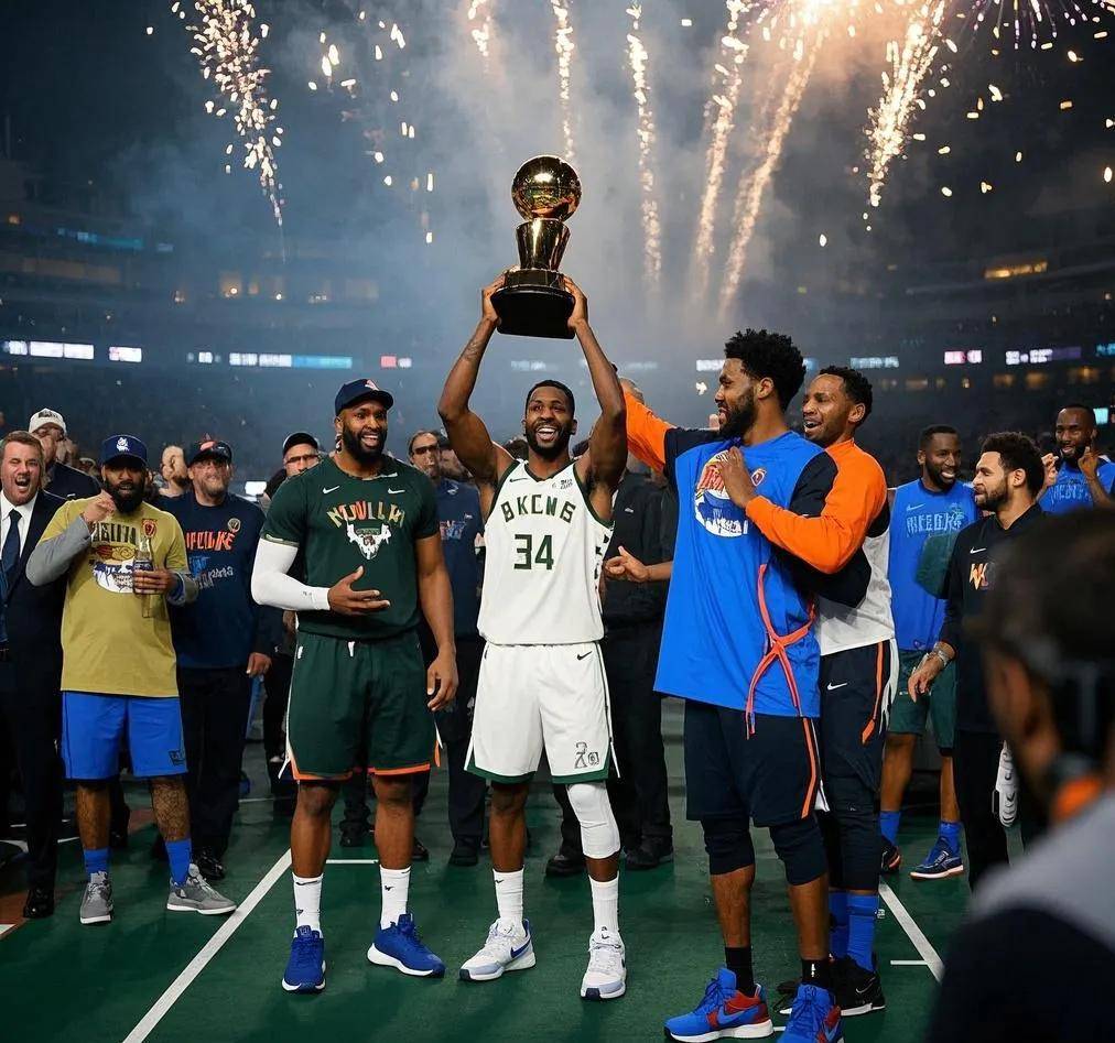 雄鹿队主场横扫雷霆队